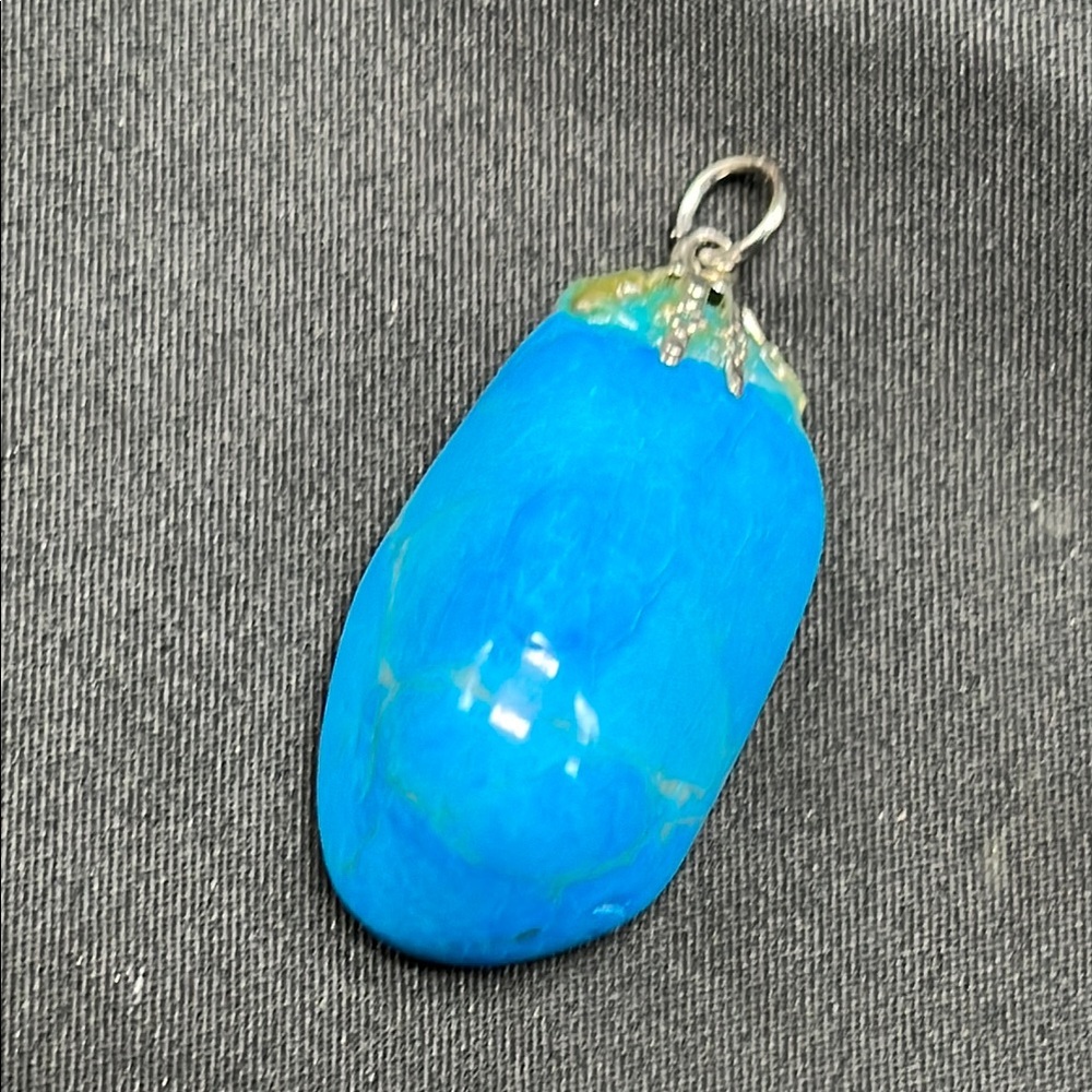 Tumbled Turquoise Stone Pendant